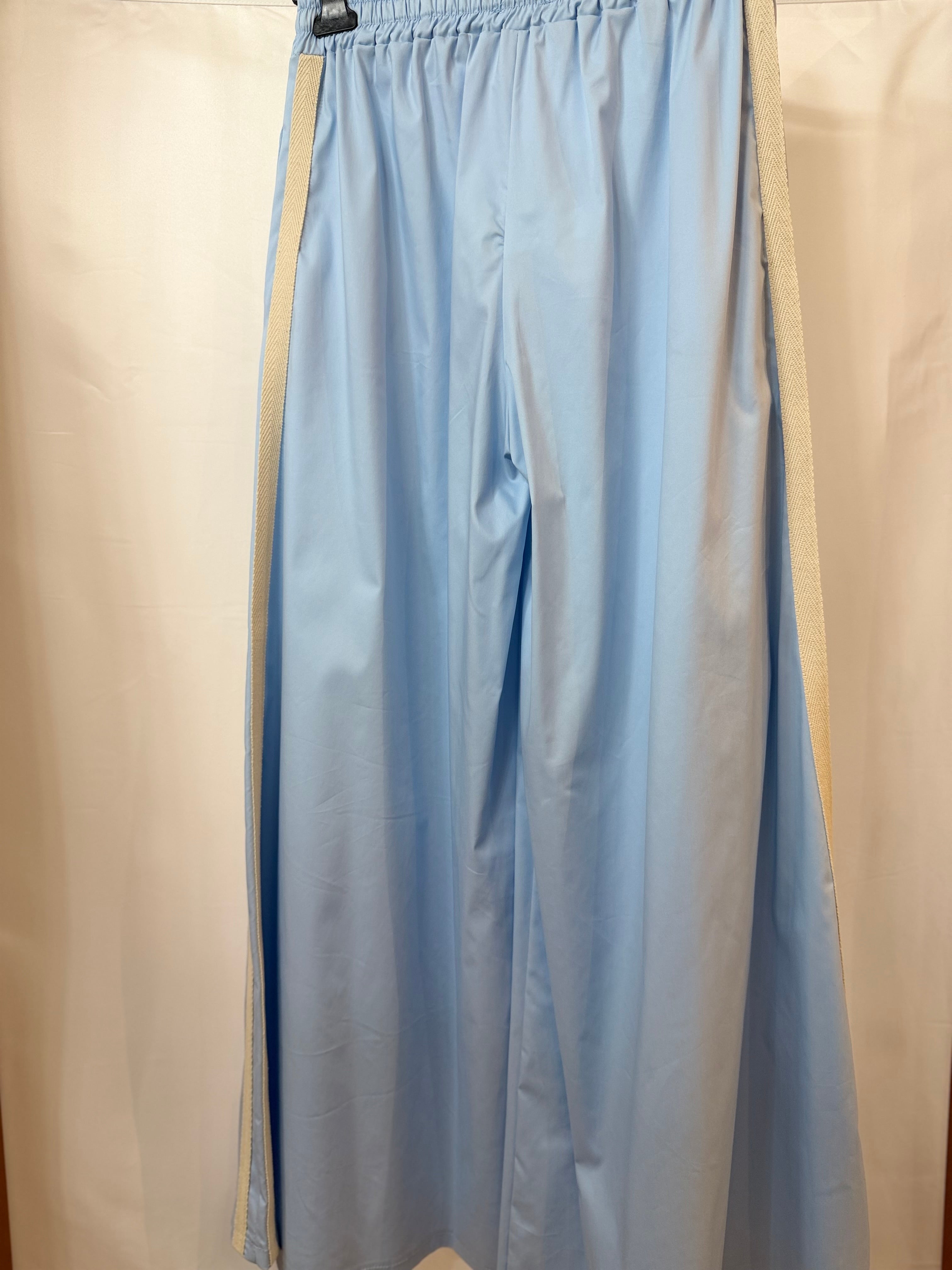 Pantalone palazzo con banda laterale