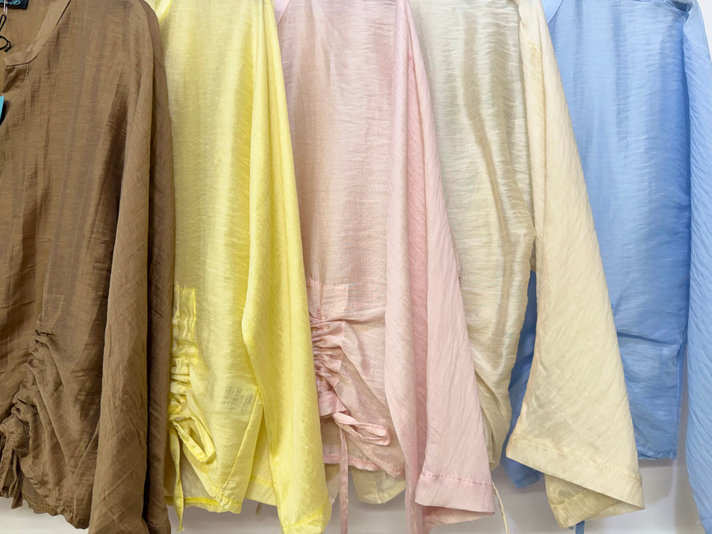 Camicia con arricciatura