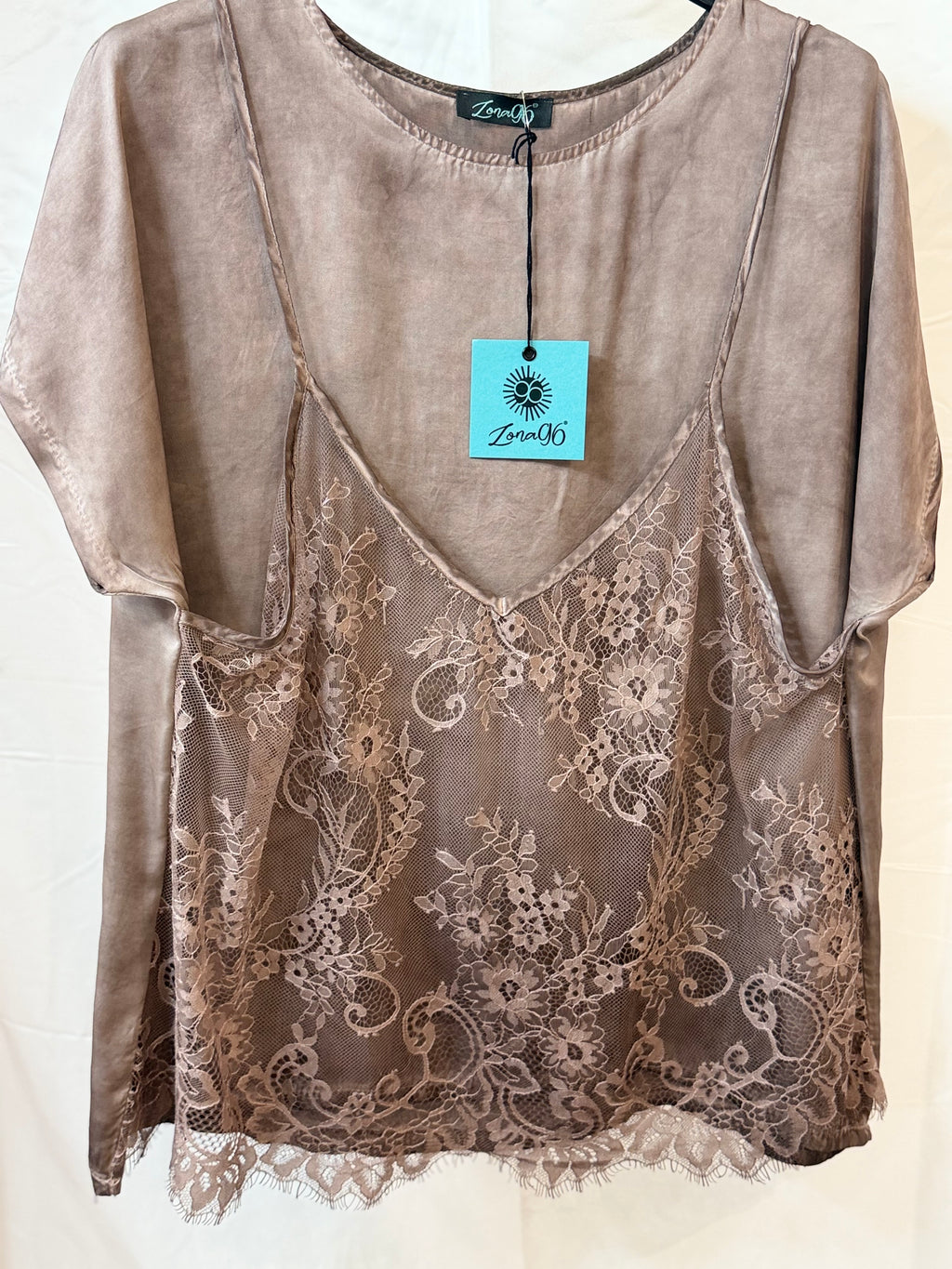 Casacca con top in pizzo