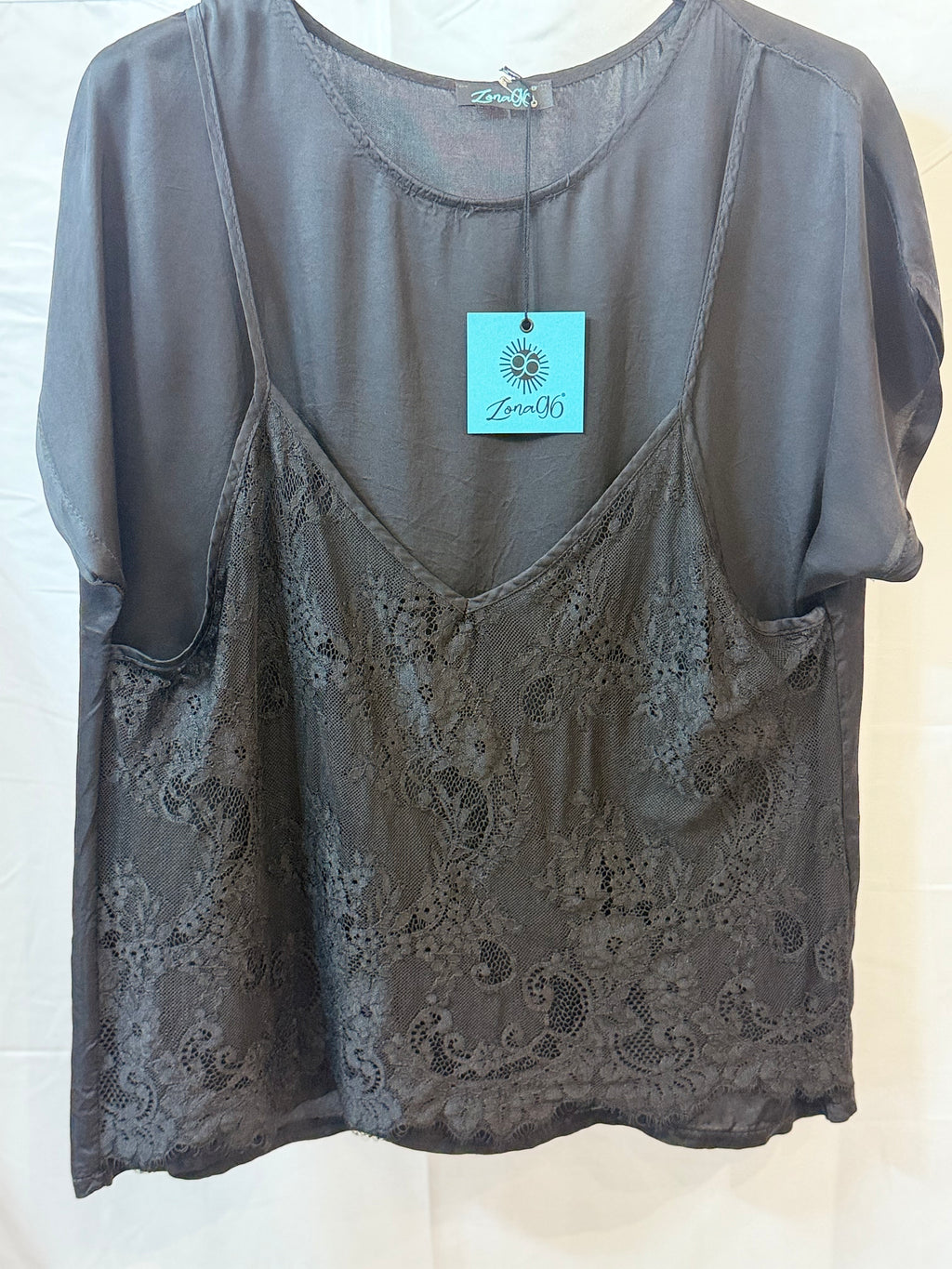 Casacca con top in pizzo