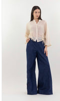 Camicia con arricciatura