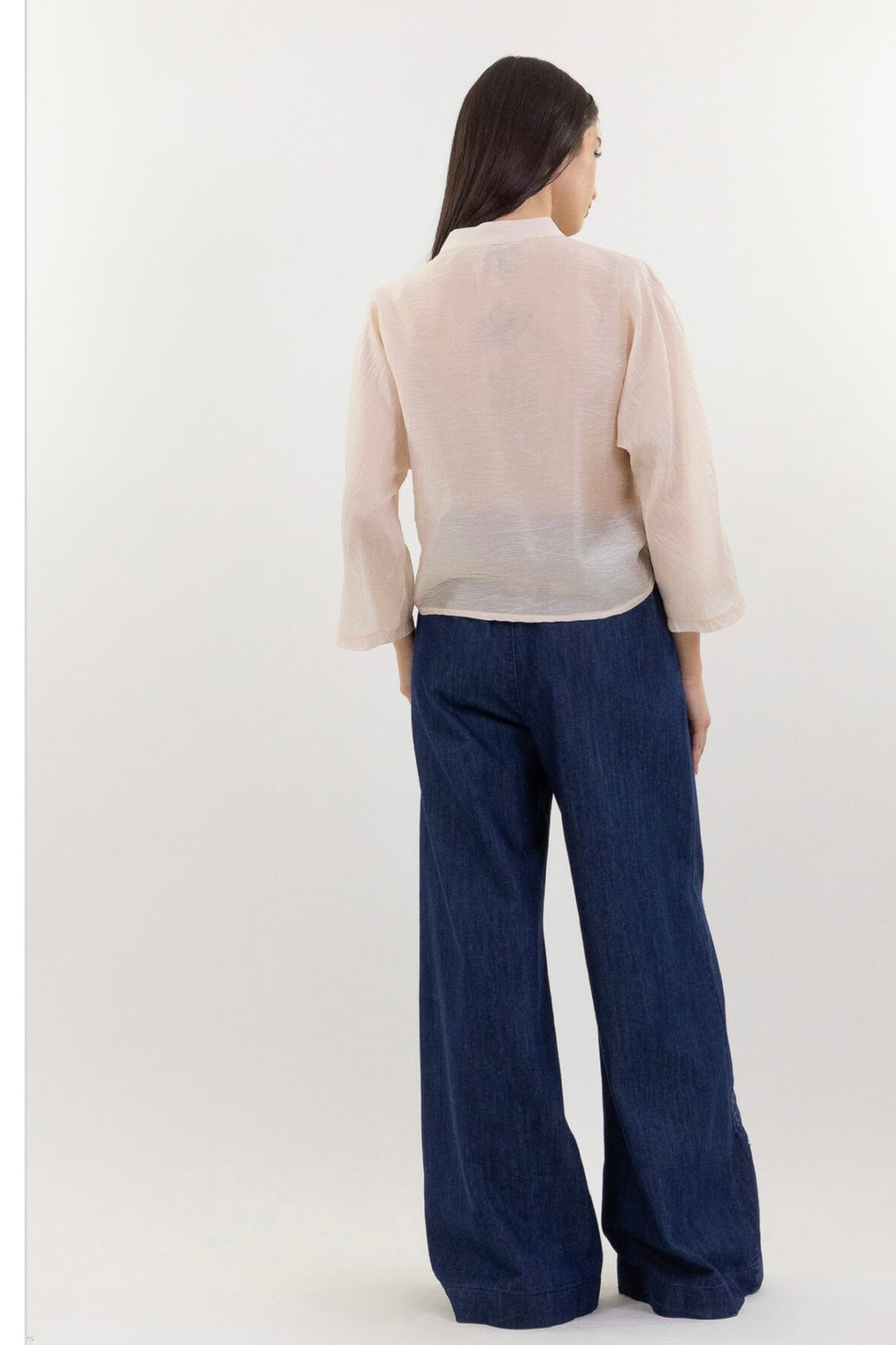 Camicia con arricciatura