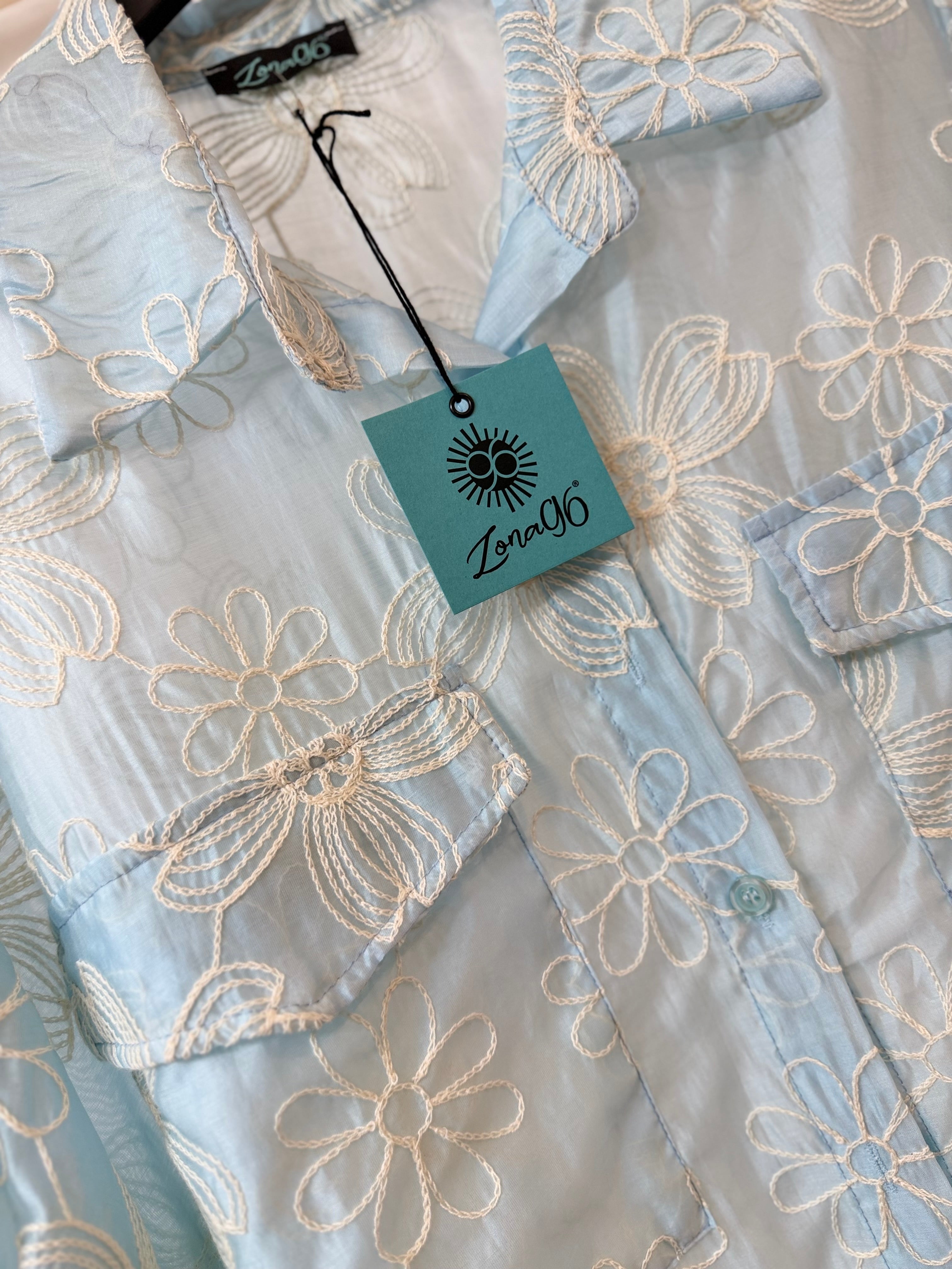 Camicia ricamo margherita
