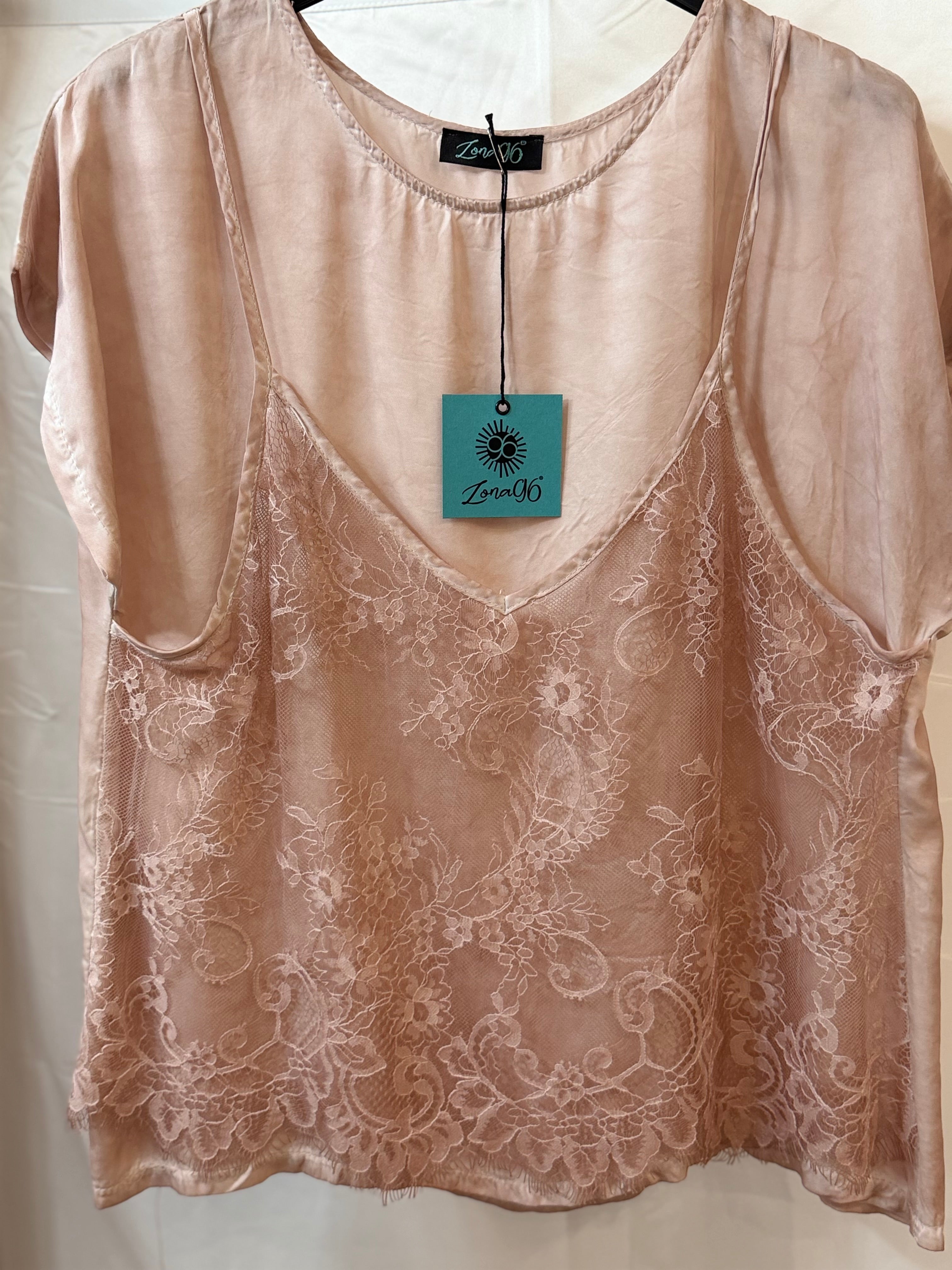 Casacca con top in pizzo
