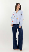 Camicia ricamo fiorellini