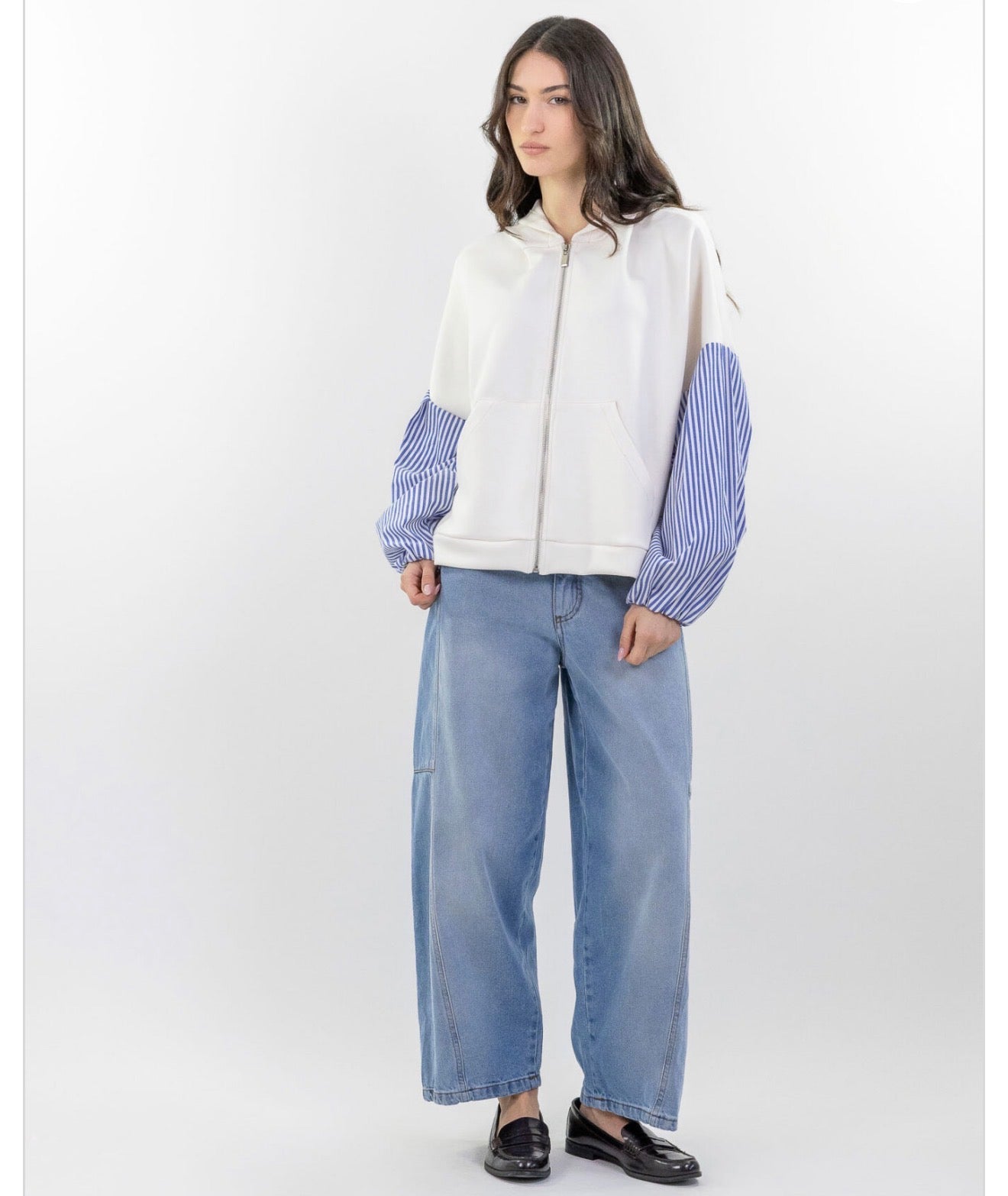 Felpa manica camicia