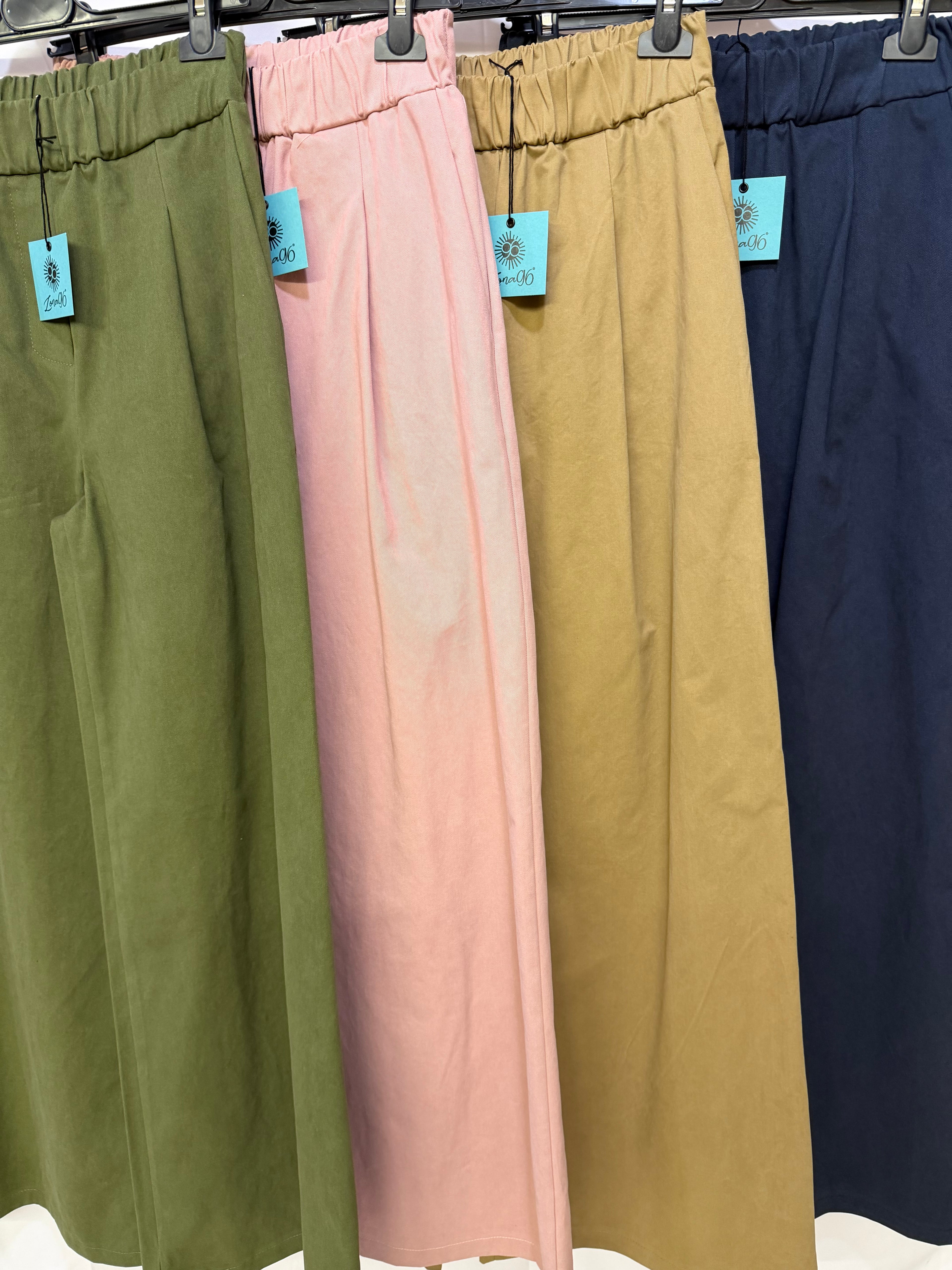 Pantalone palazzo in drill