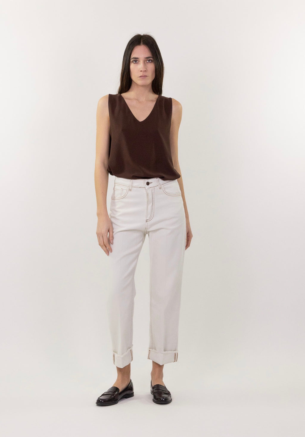 Denim con risvolto