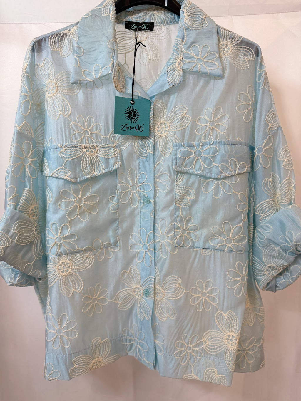 Camicia ricamo margherita